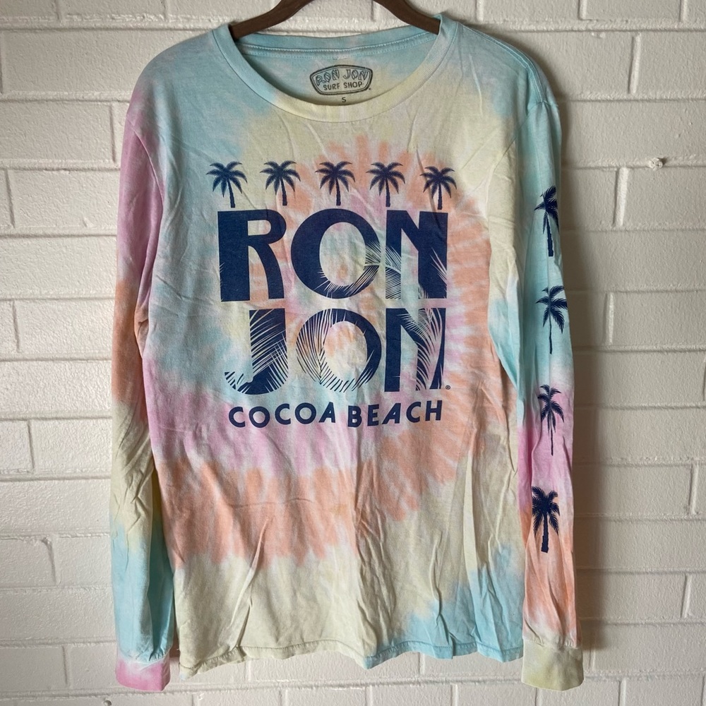 Tie dye Ron Jon long sleeve t-shirt
